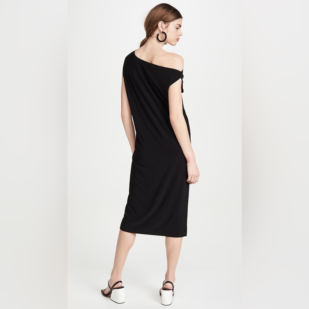 Norma Kamali Drop Shoulder Black Dress - Picture 5 of 9